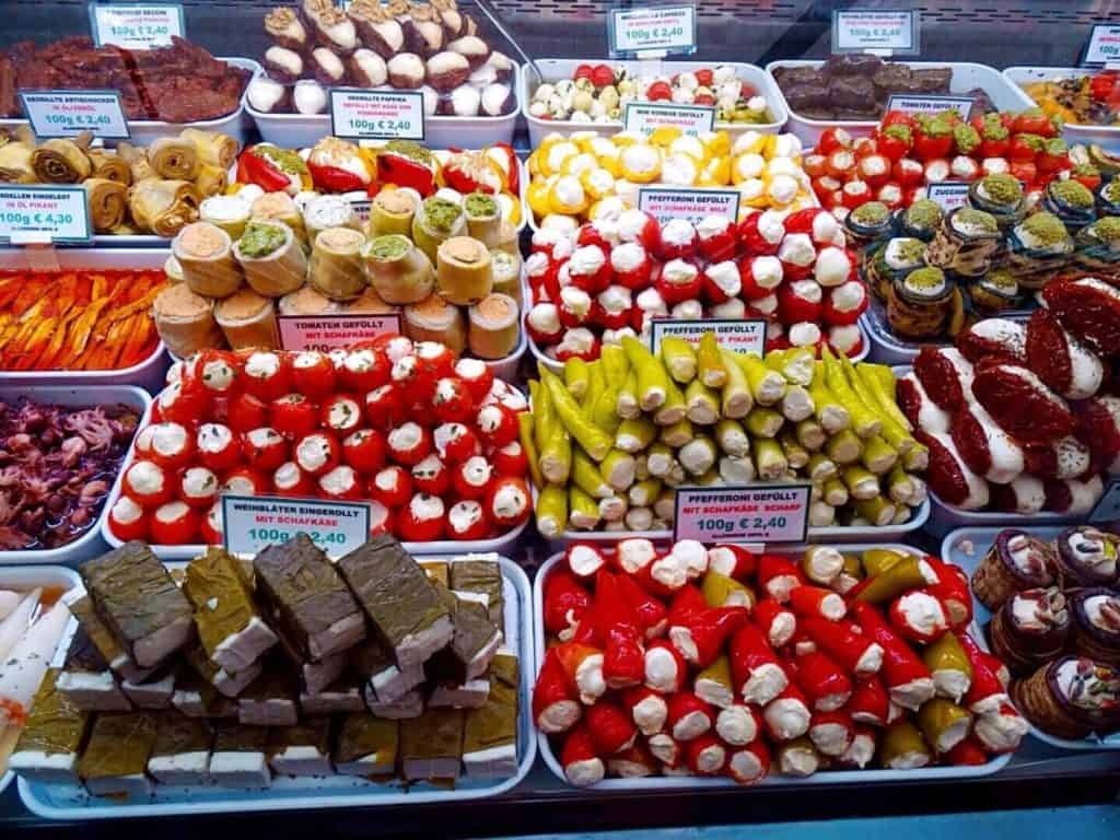 Middle Eastern food Naschmarkt 3 days in Vienna 