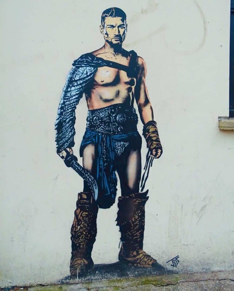 Street art Spartacus