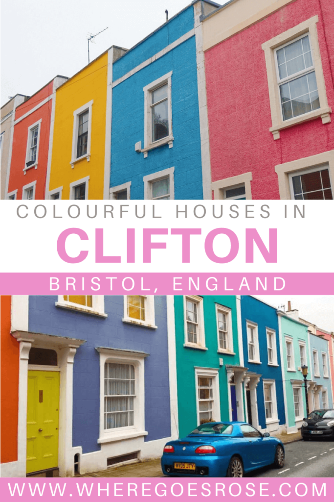 Clifton colourful houses bristol
