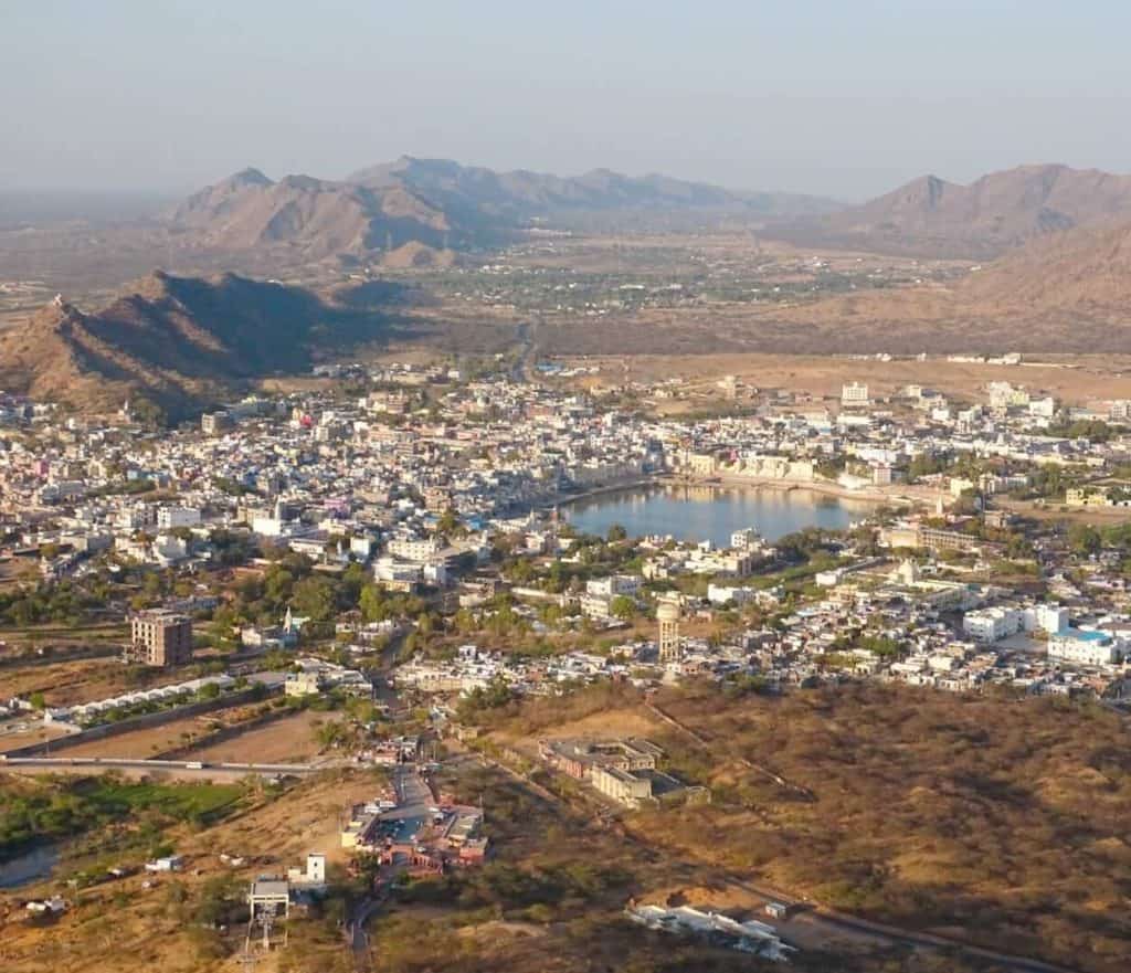 Panoramic view of Pushkar