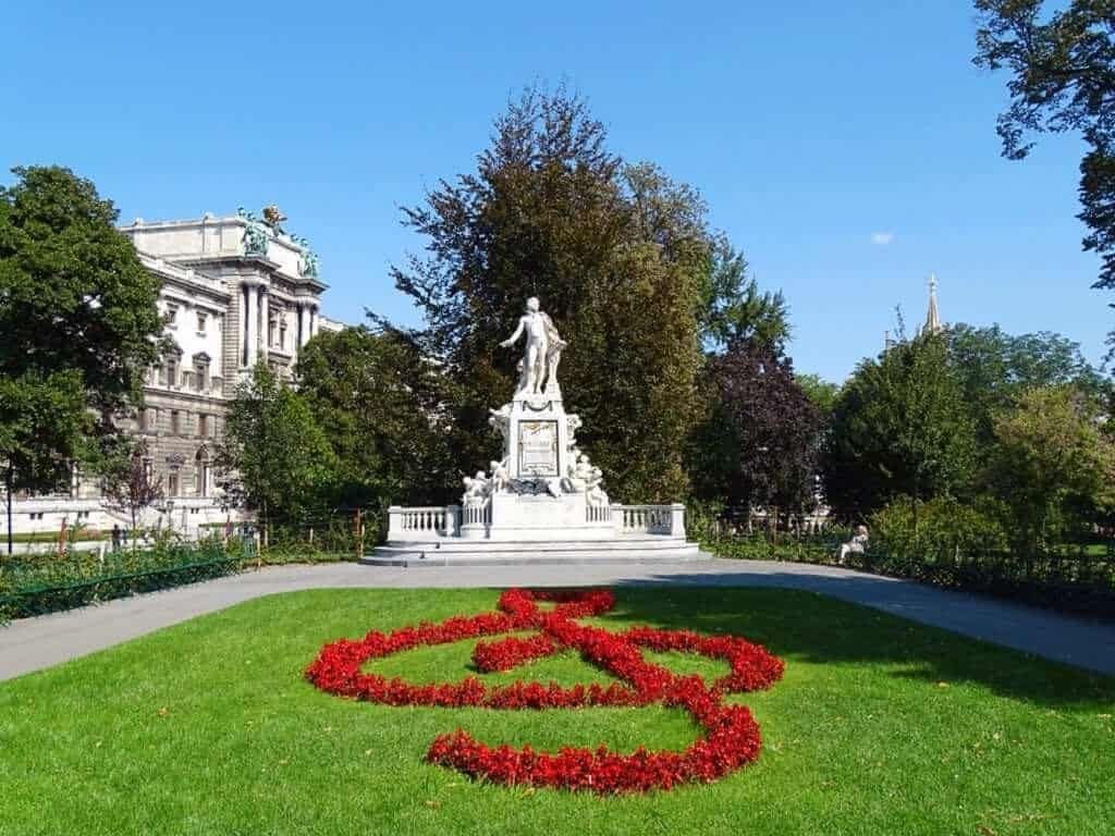 Mozart statue Hofburg Palace 3 days Vienna