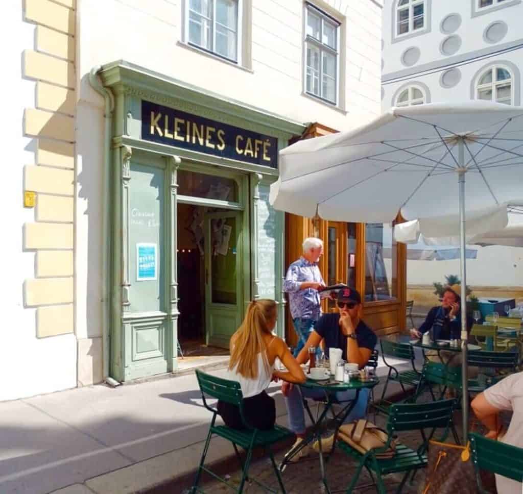 Outdoor courtyard at Kleines Cafe