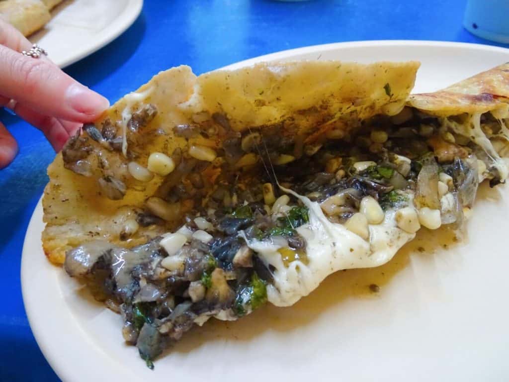 Huitlachoce Mexican food