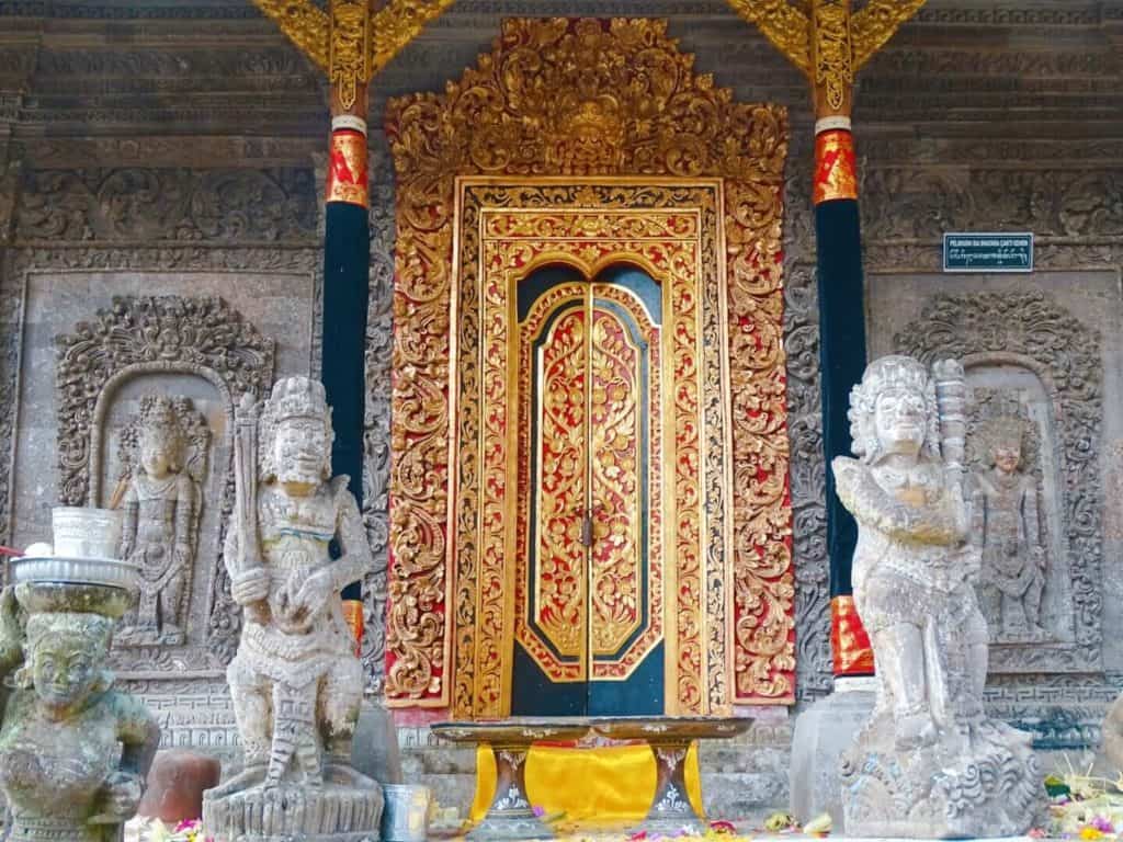 Ornate doorway Ubud 2 weeks in bali