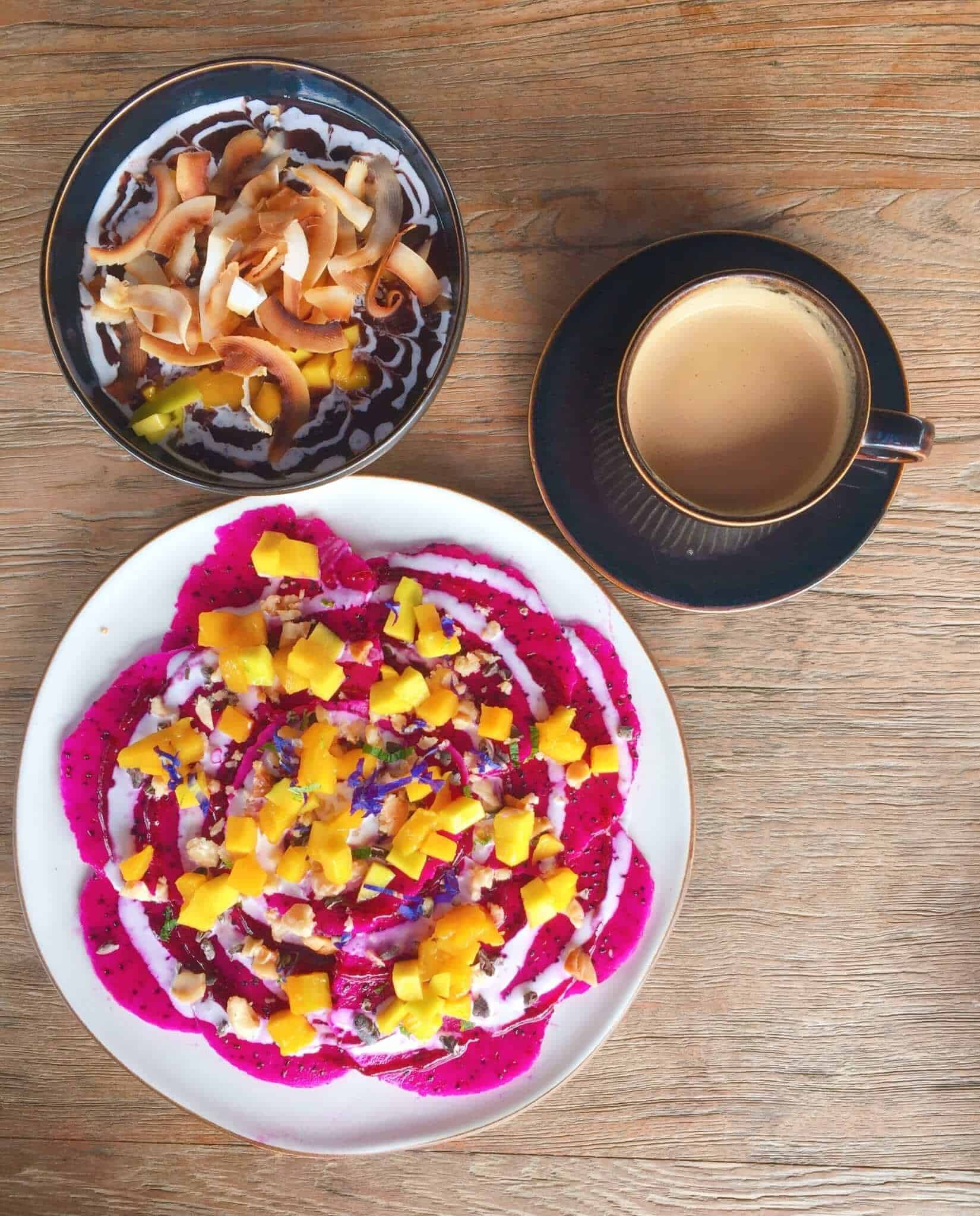 Dragonfruit carpaccio