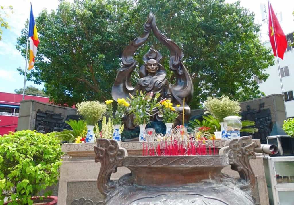 Burning Monk statue Saigon