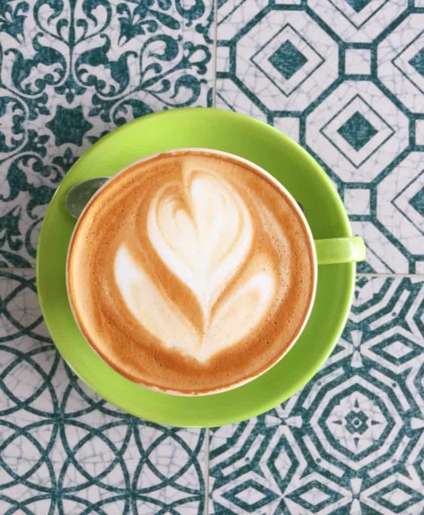 Flat white Sound of Silence Coffee shop Hoi an 