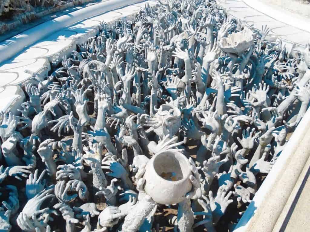 Abstract art White Temple Chiang Rai attractions