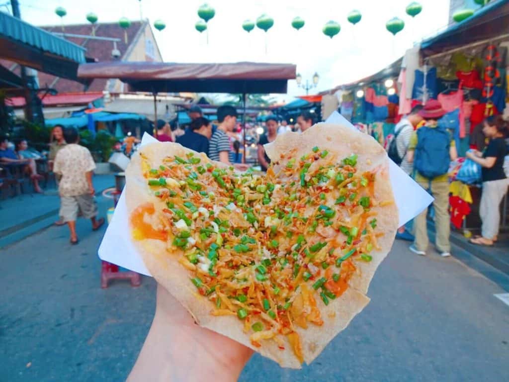 Vietnamese pizza Hoi An street food