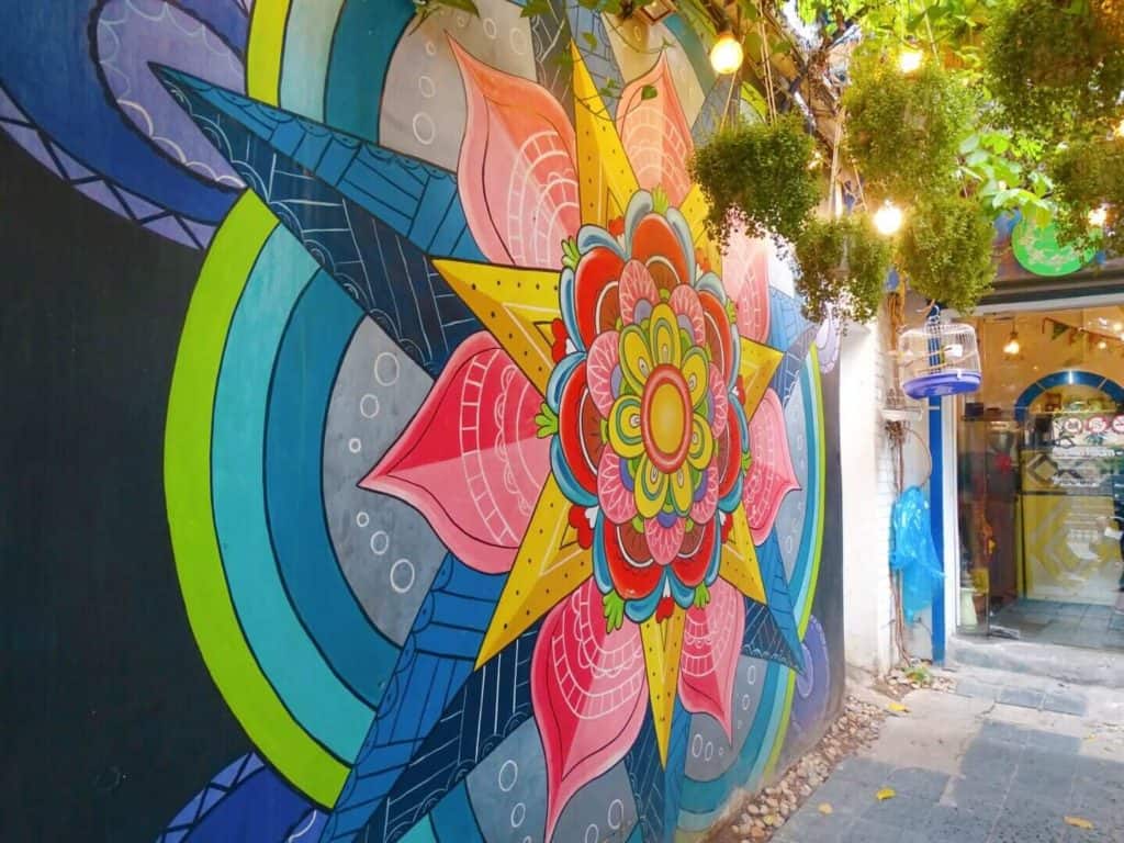 Mural outside Cafe Eden 