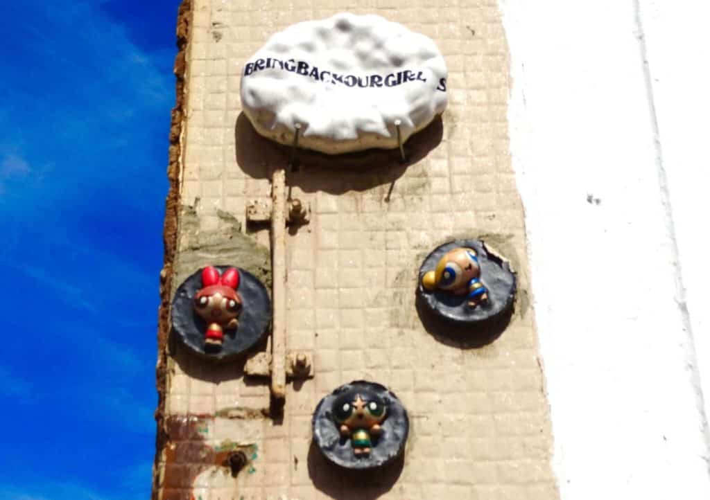 Power Puff Girl Street art Woodstock Cape Town