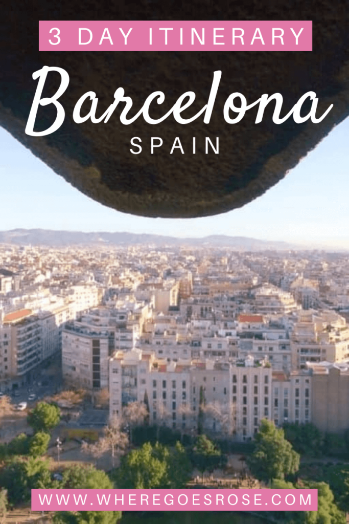 3 DAY BARCELONA ITINERARY