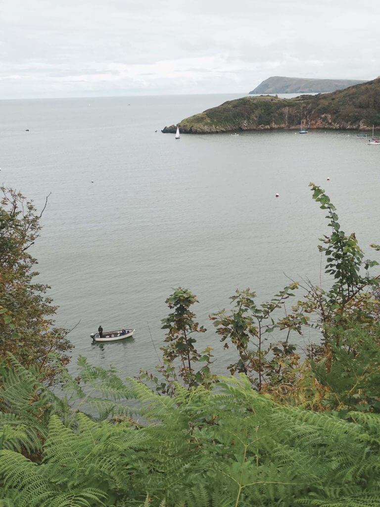 Coastline during a Wales road trip