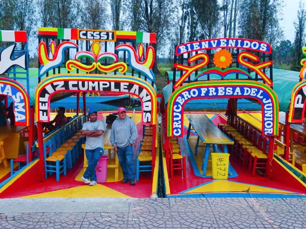 Colourful trainers Xochimilco Mexico City itinerary