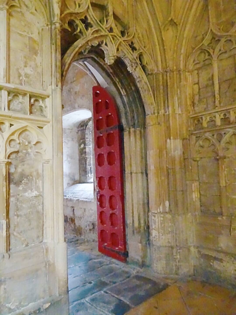 Red door east corridor