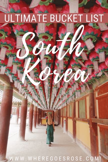 South Korea bucket list