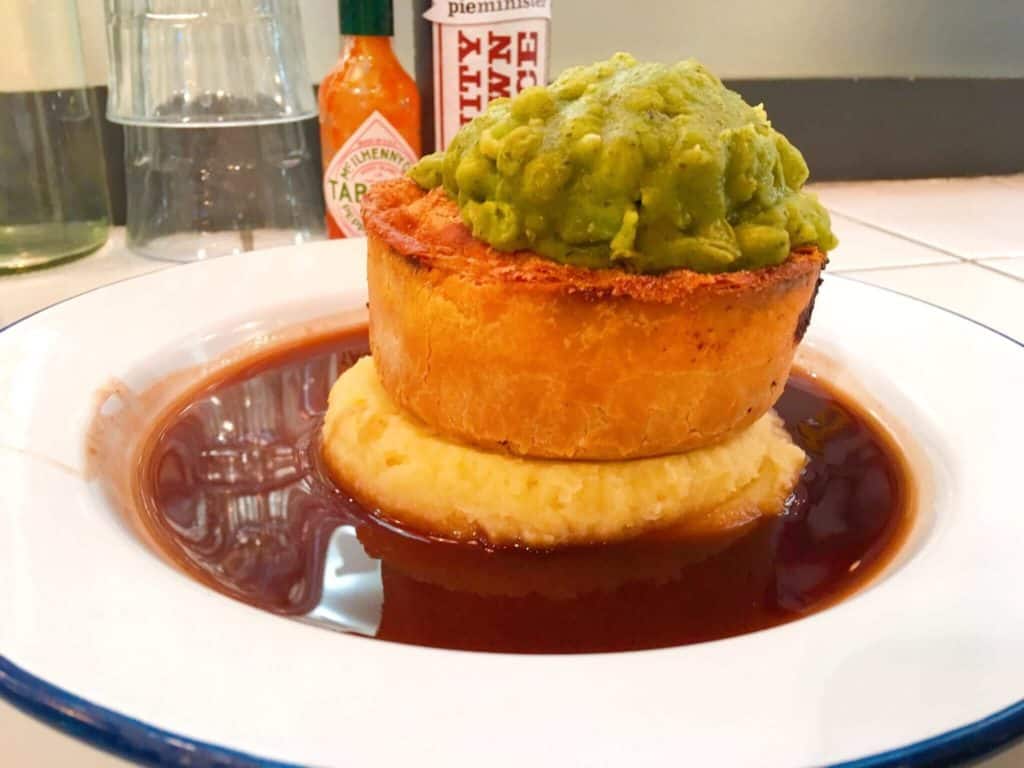 Pie minister pie mash and gravy