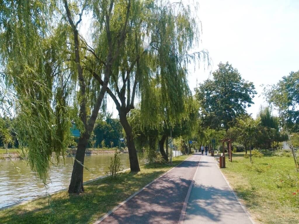 Green canal walkway Timisoara