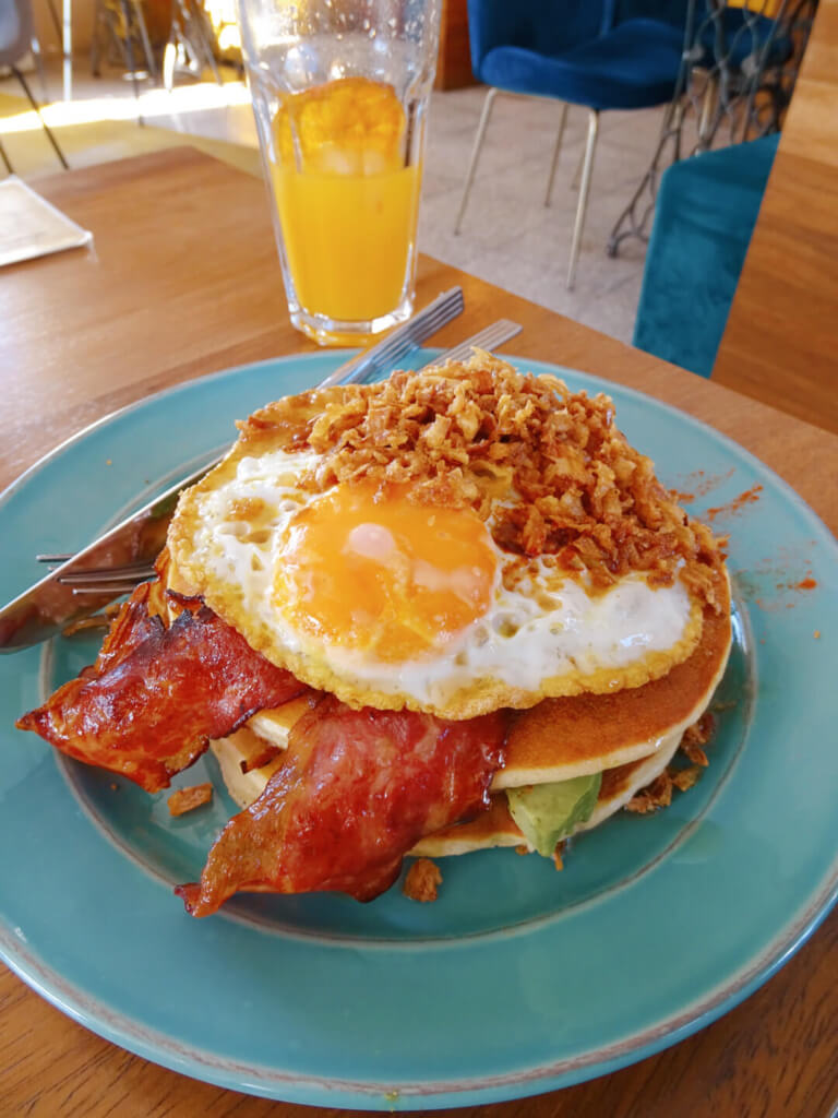 pancakes at cafe negra brunch porto