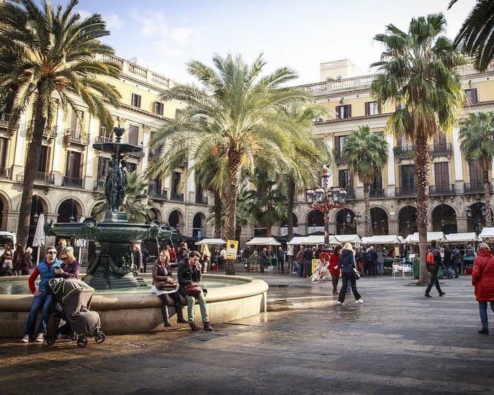 sunny square spain