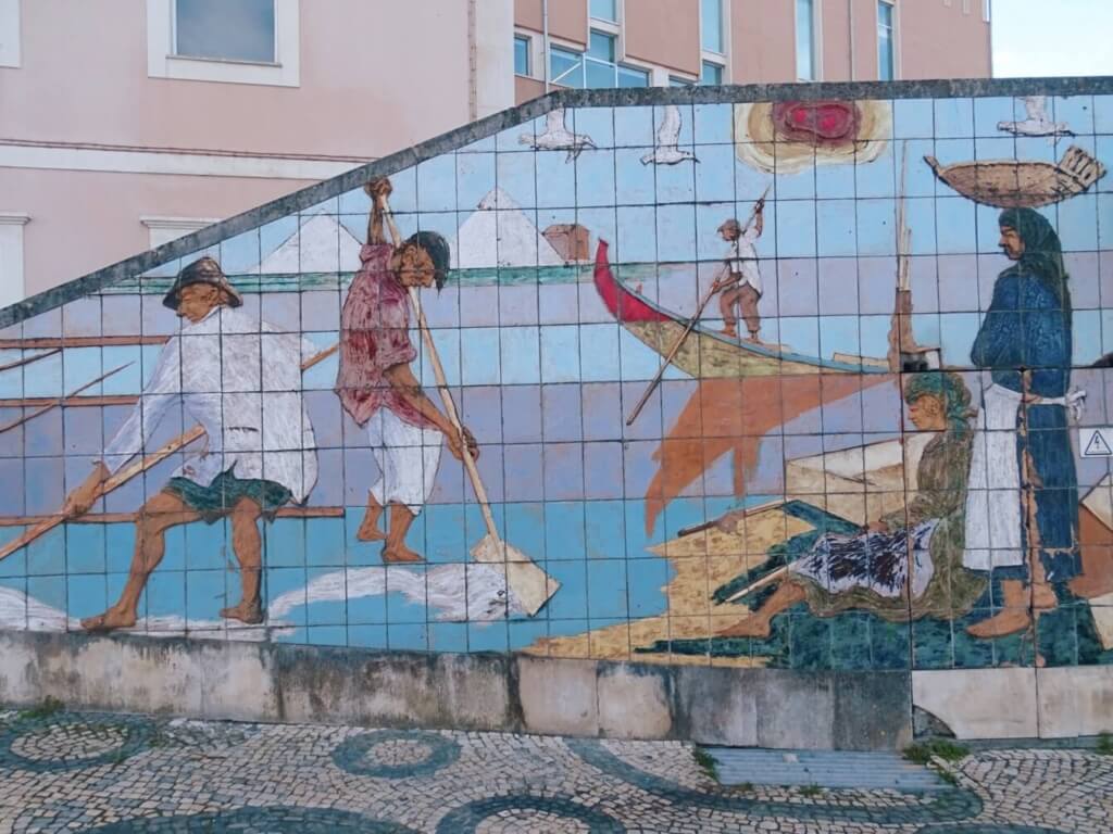 Mural in aveiro portugal