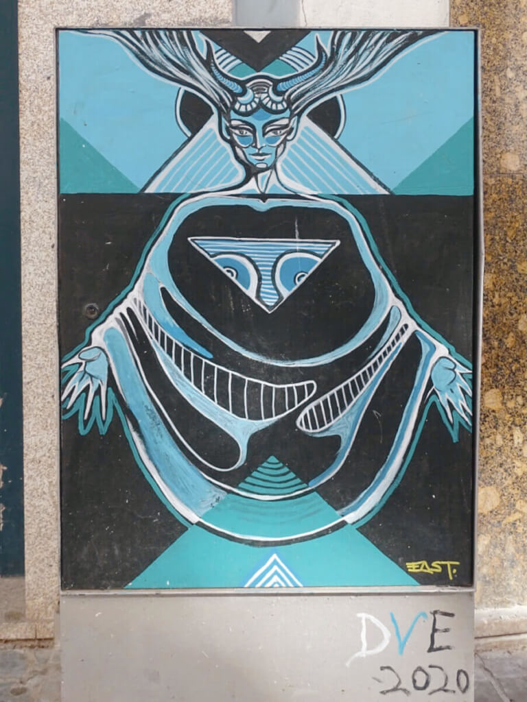 Street art electricity box