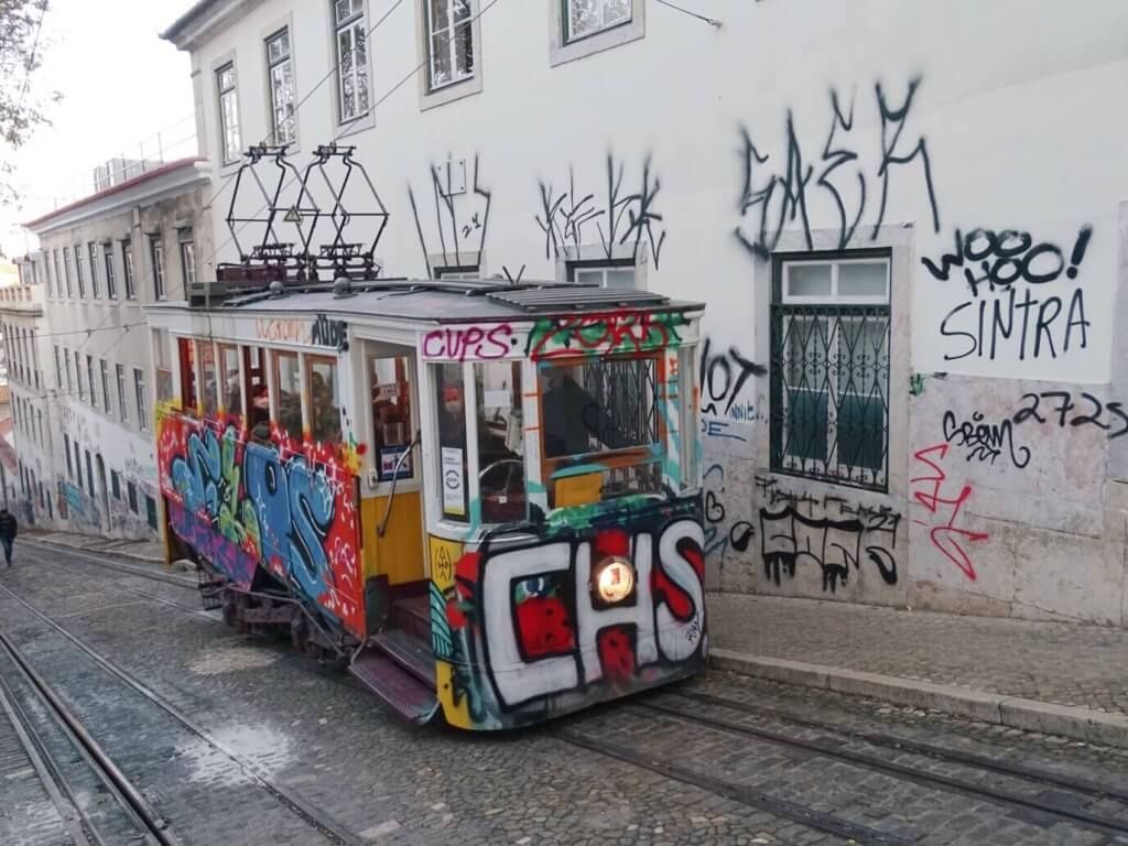 Glória Funicular 3 days in lisbon