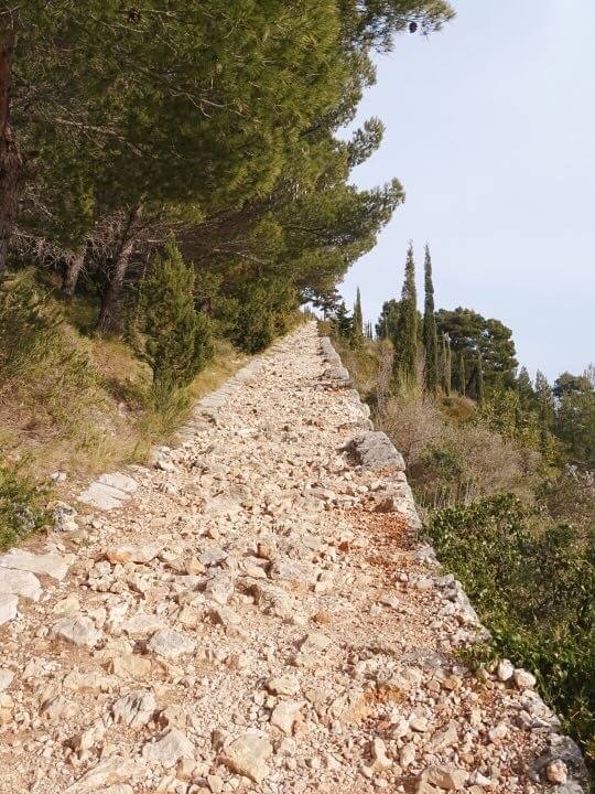 Mount Srđ hiking trail