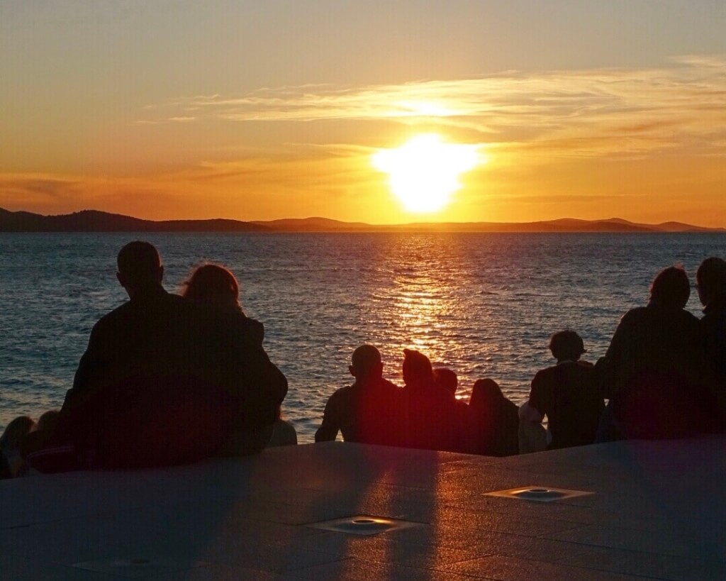 sunset at sun organ things to do zadar at night 