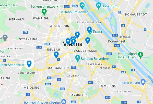 vienna map