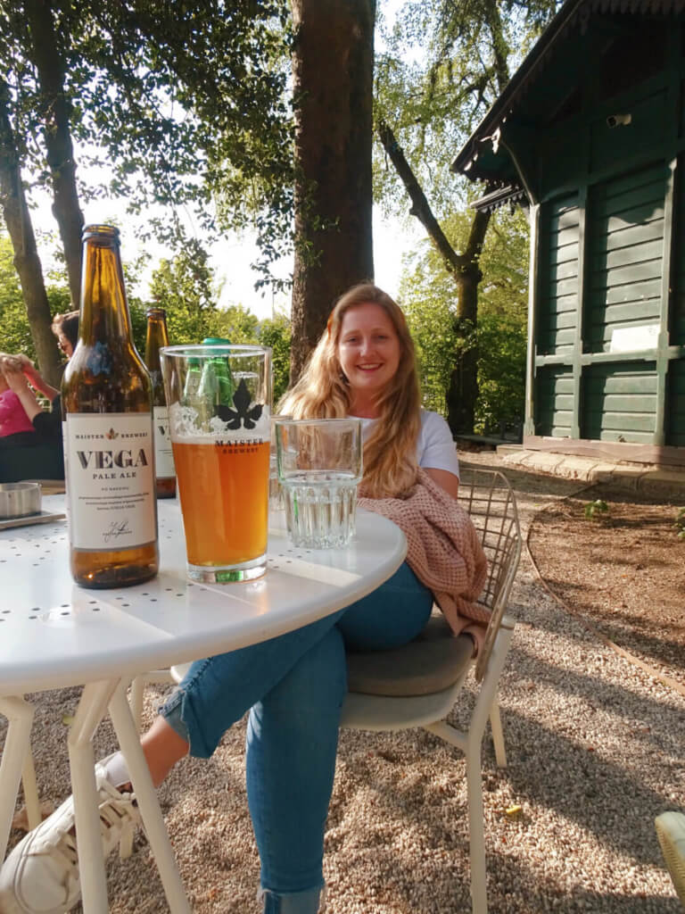 Outside cafe in ljubljana