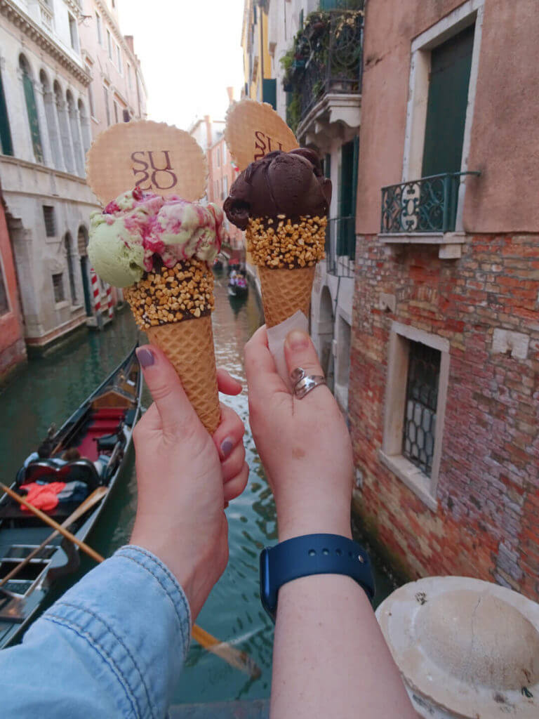 Gelato in venice italy