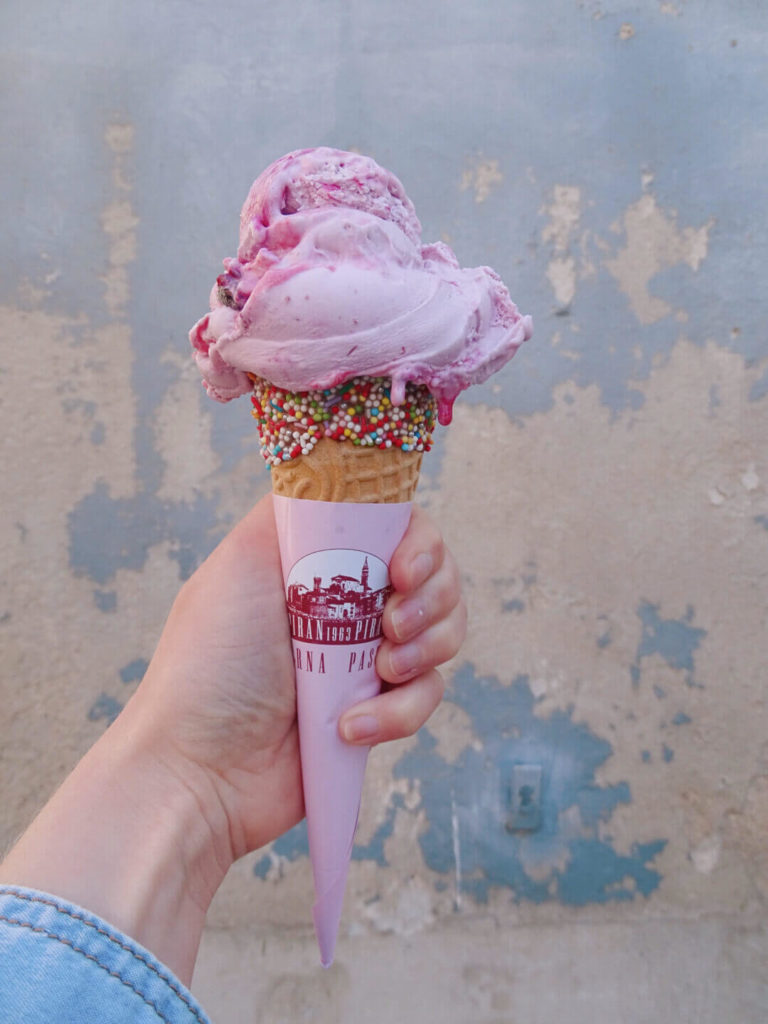 Ice cream in piran