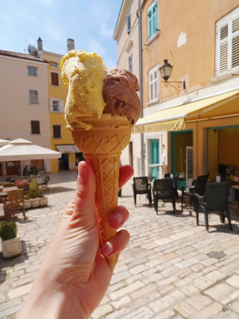 Rovinj ice cream croatia itinerary