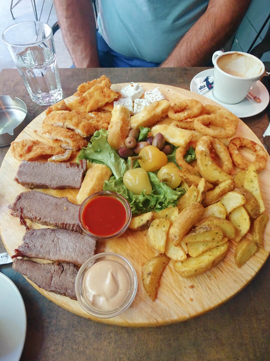 Meat and snack platter