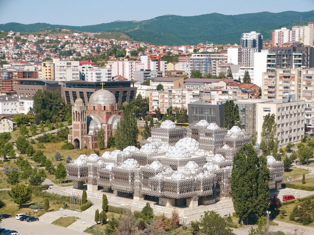 View of pristina from bell tower