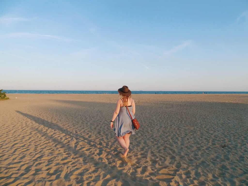 Travelling alone in italy beach