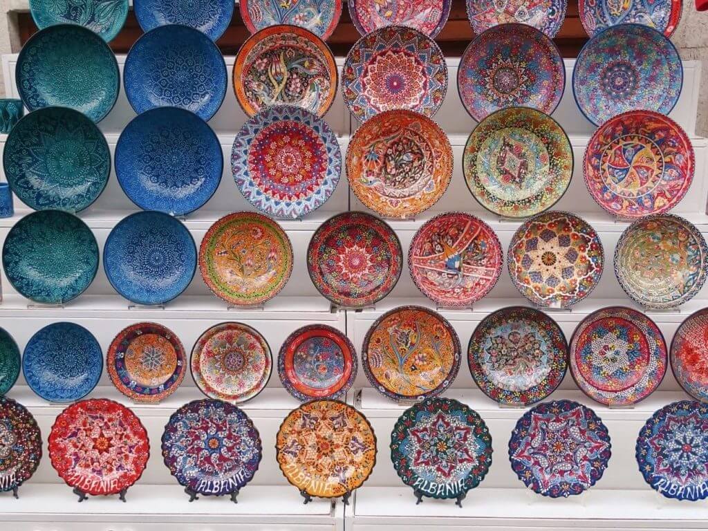 souvenirs Gjirokaster bazaar