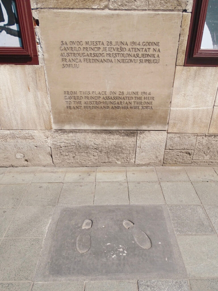 Franz ferdinand Assassination spot