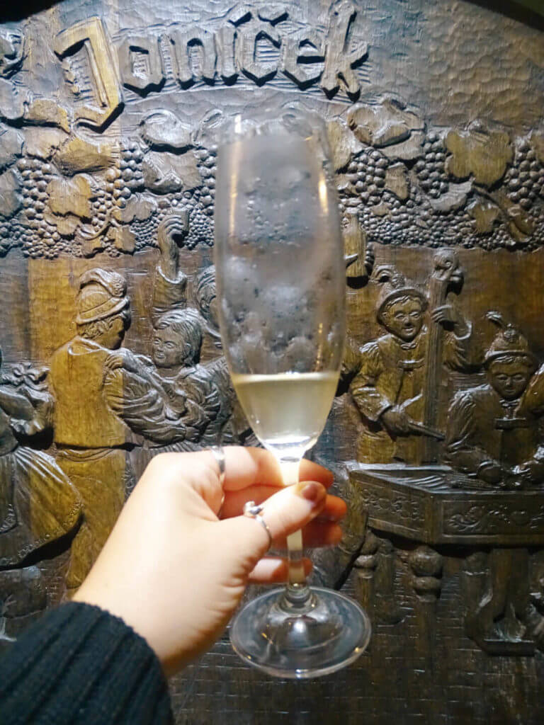 Barrels in south moravian winery Chateau Bzenec