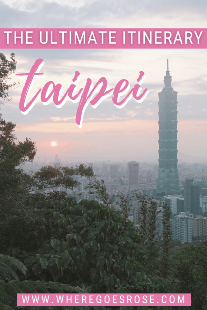 taipei itinerary 5 days