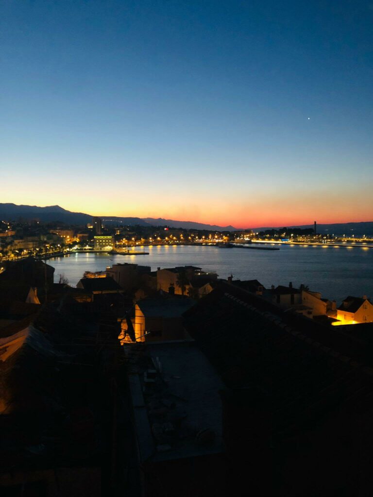 Sunset at marjan croatia