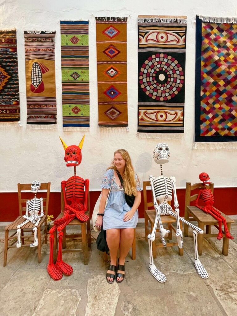 Making friends during a solo female trip