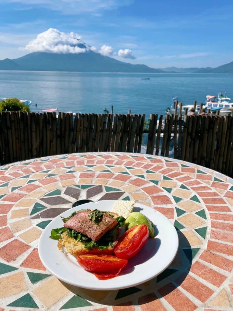 Hostel view lake atitilan