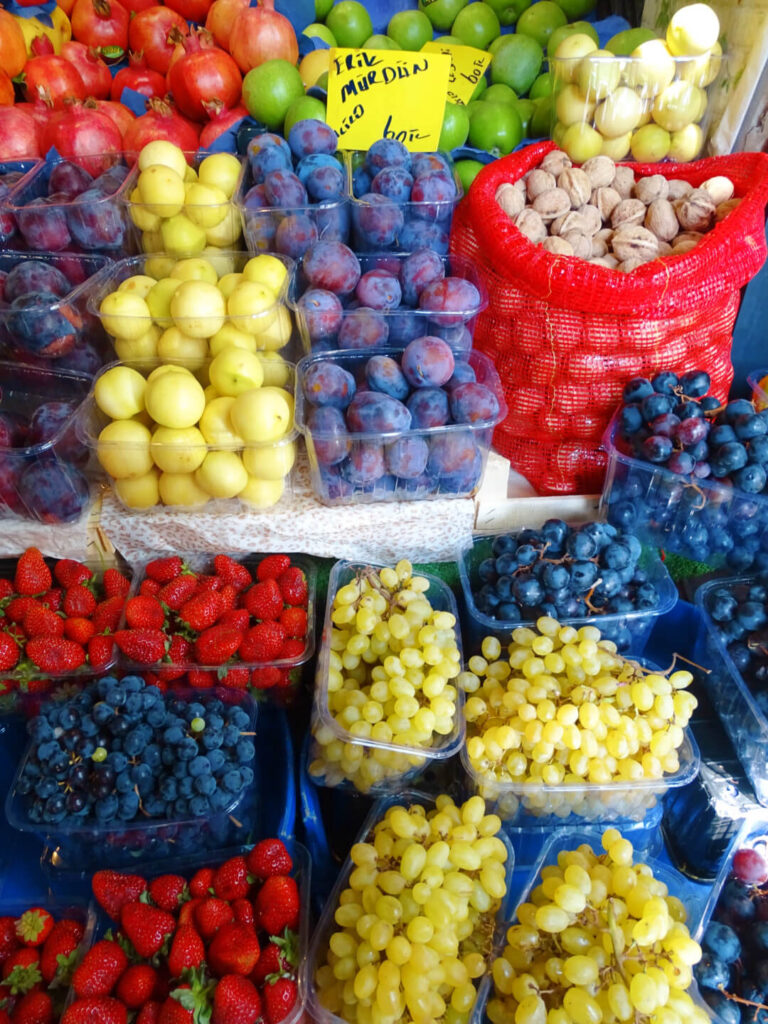 Fresh fruit street food istanbul