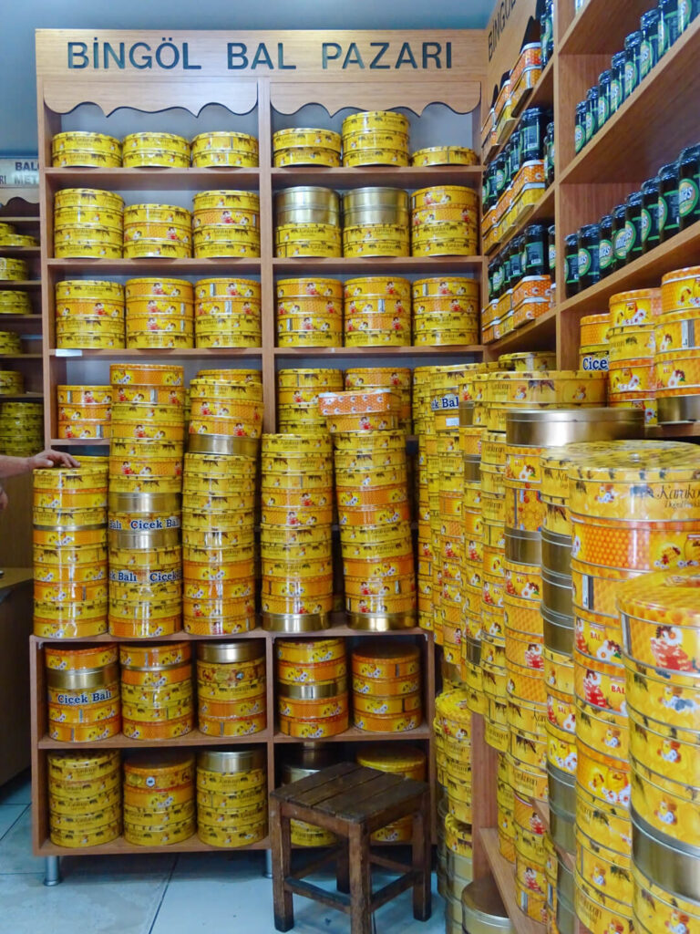 Honey tasting istanbul street food market