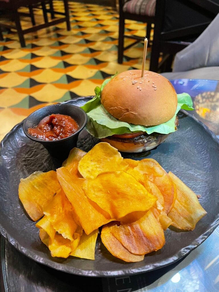 Samsara kimchi burger