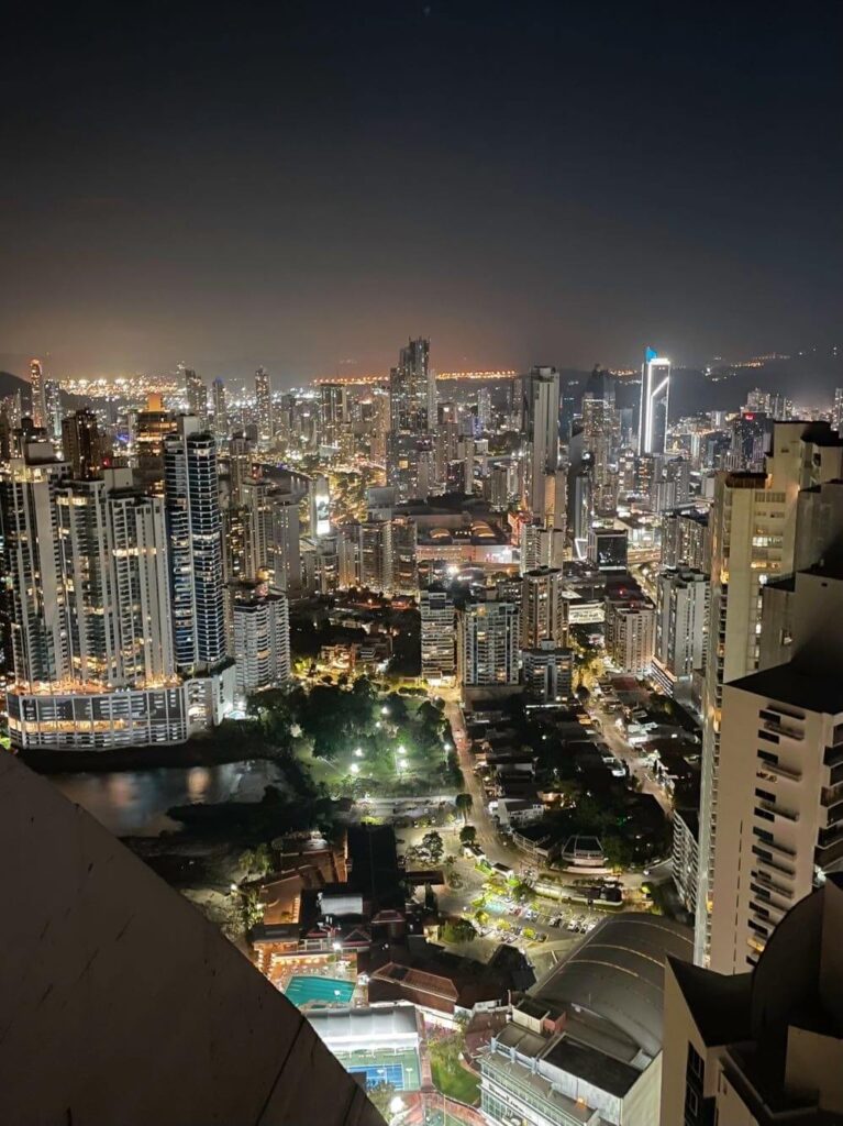 Panama city at night