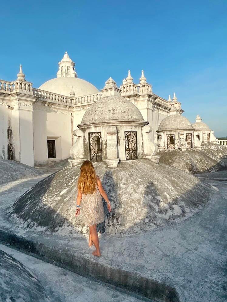 White church in Leon