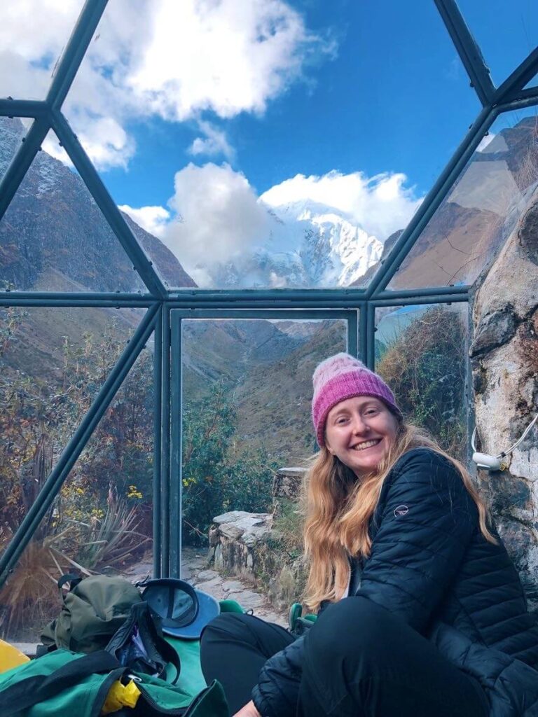 Cabins on night 1 of salkantay trek